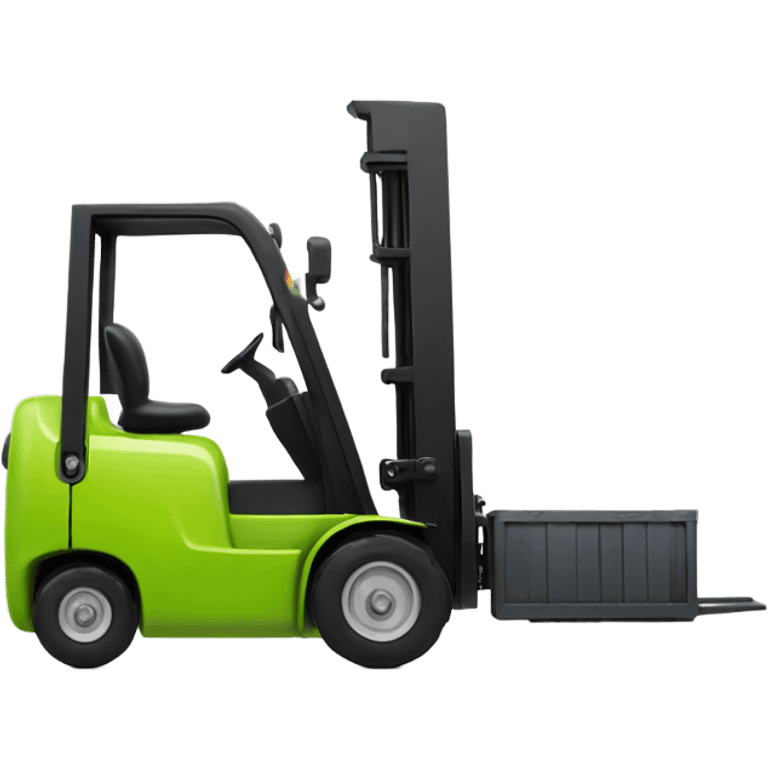 Lime green forklift with CLARK logo on it emoji