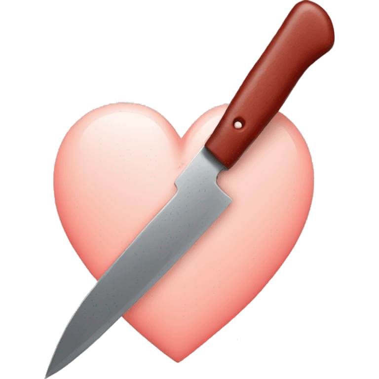 A heart with a knife inside  emoji