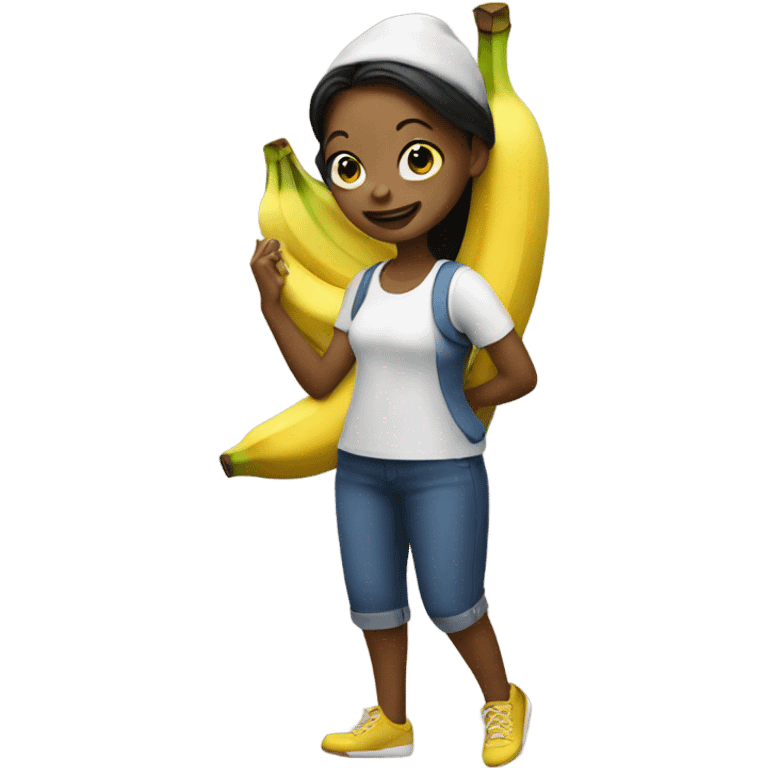 Banana girl emoji