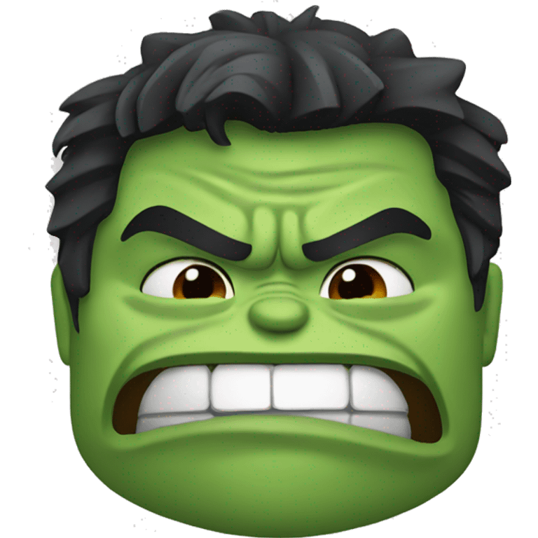 Hulk face emoji