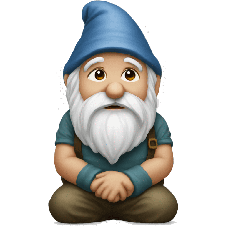 garden gnome sad emoji