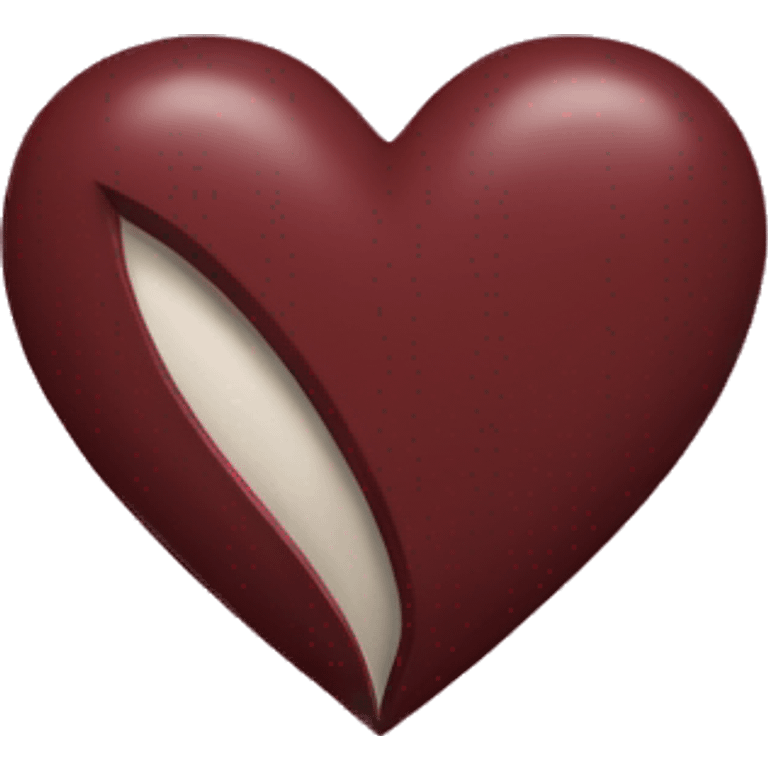 Maroon heart emoji