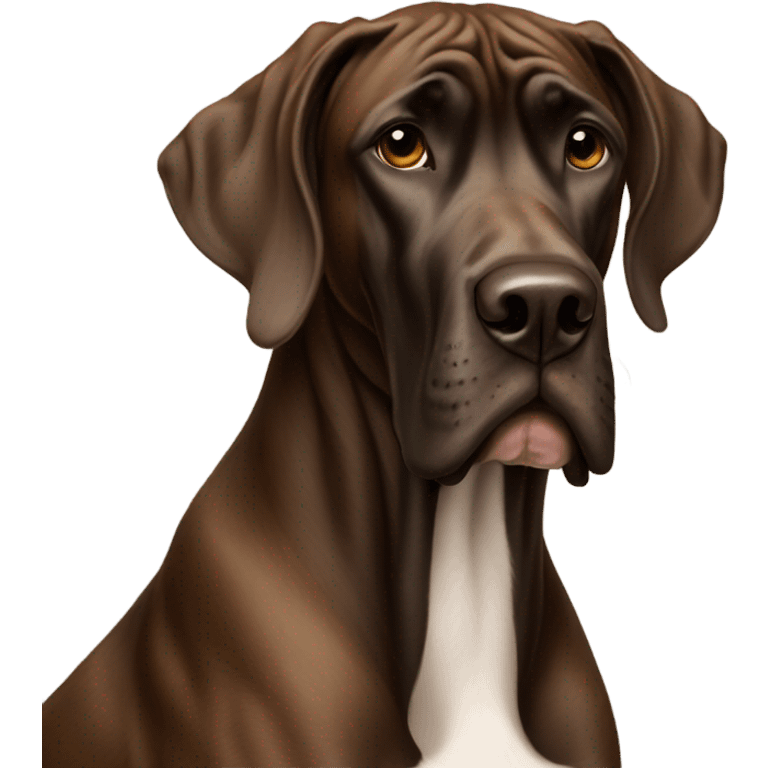 Brown Great Dane emoji