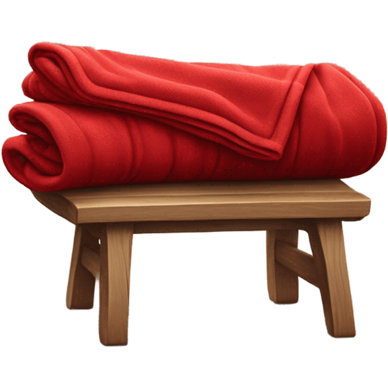 Red folded blanket aesthetic  emoji