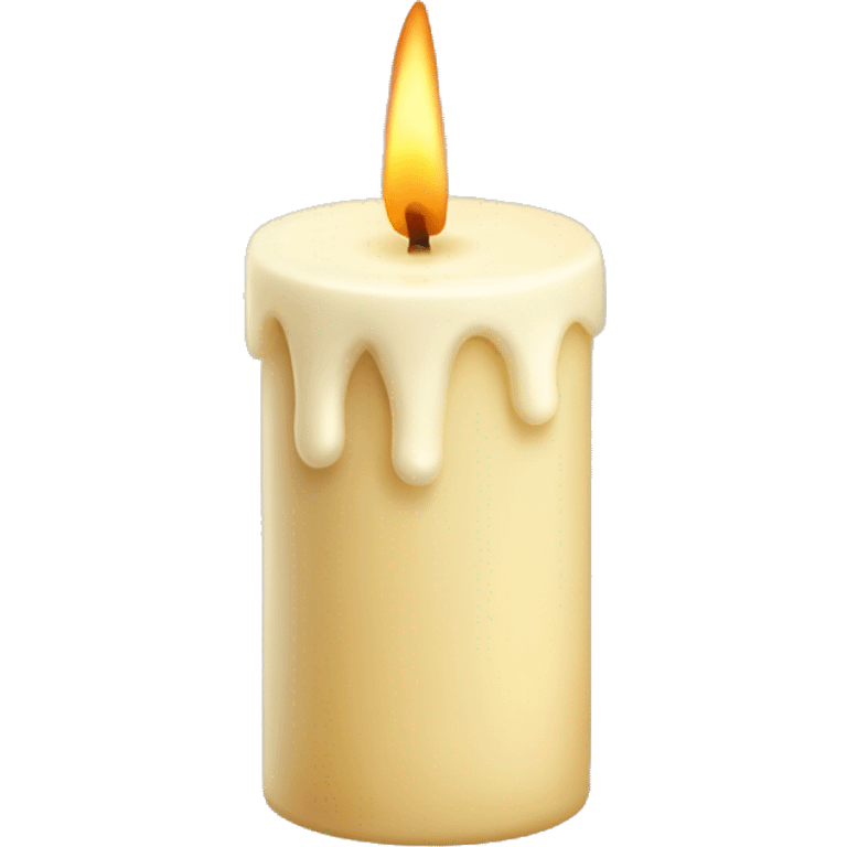 Vanilla candle emoji