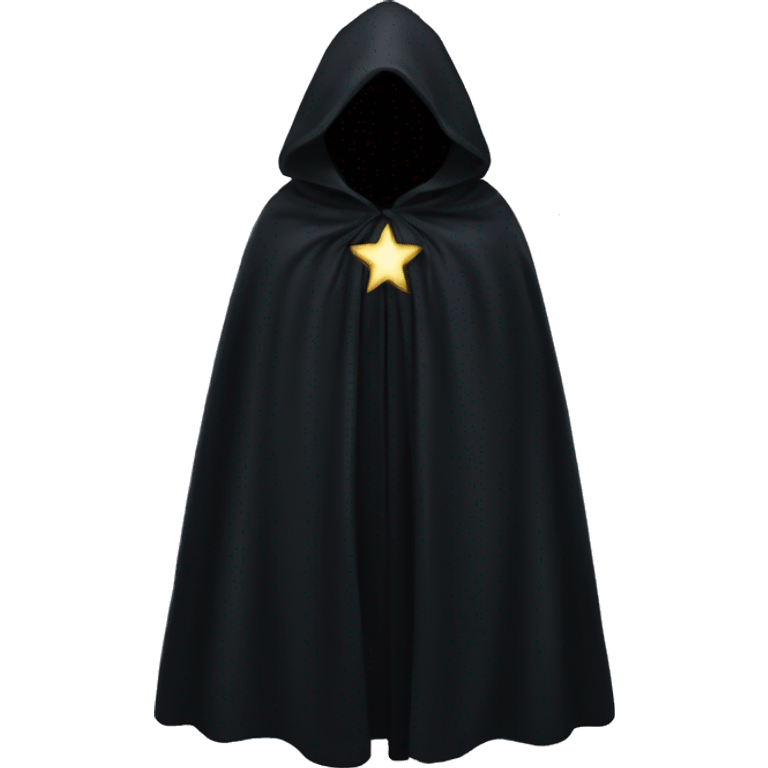 black starry cloak no person clothing emoji