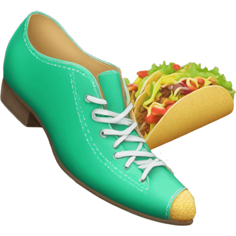 zapato de taco transparente emoji