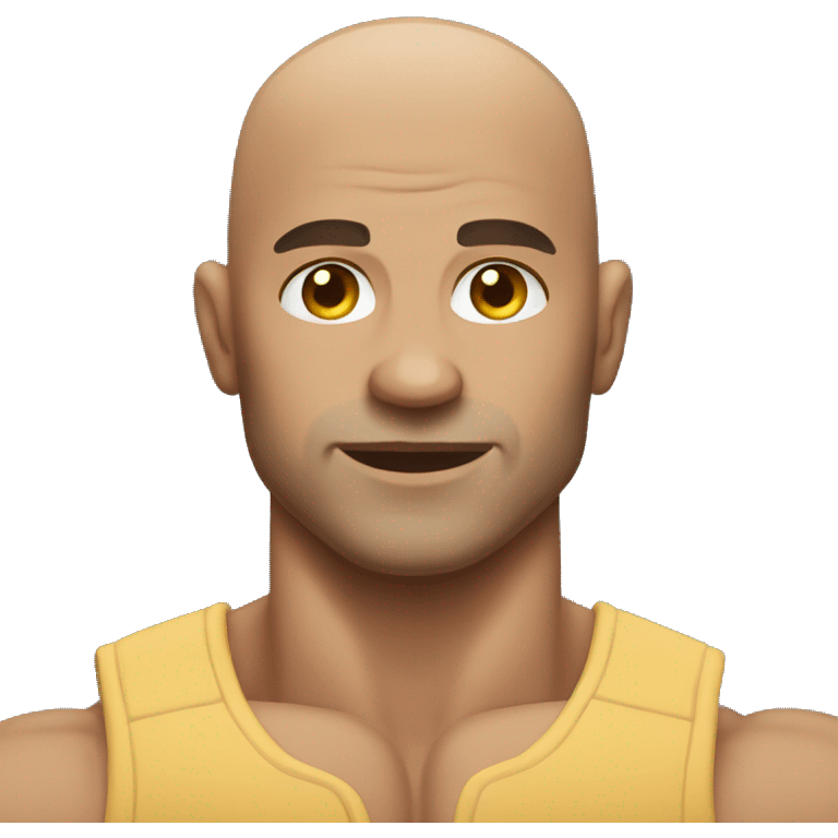 bald Bodybuilder emoji