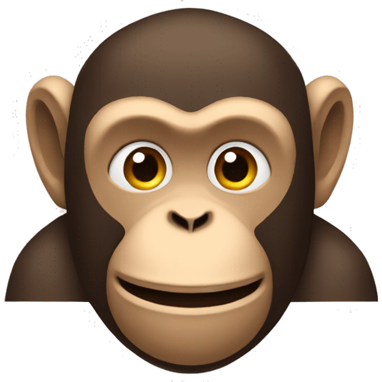 A monkey with a Top  emoji