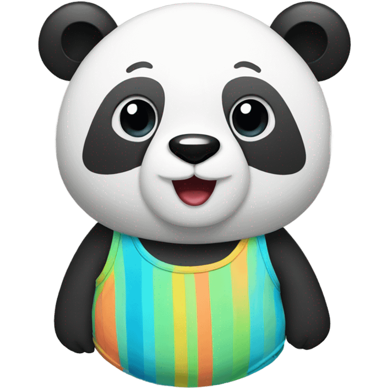 Panda wearing a swim suit emoji