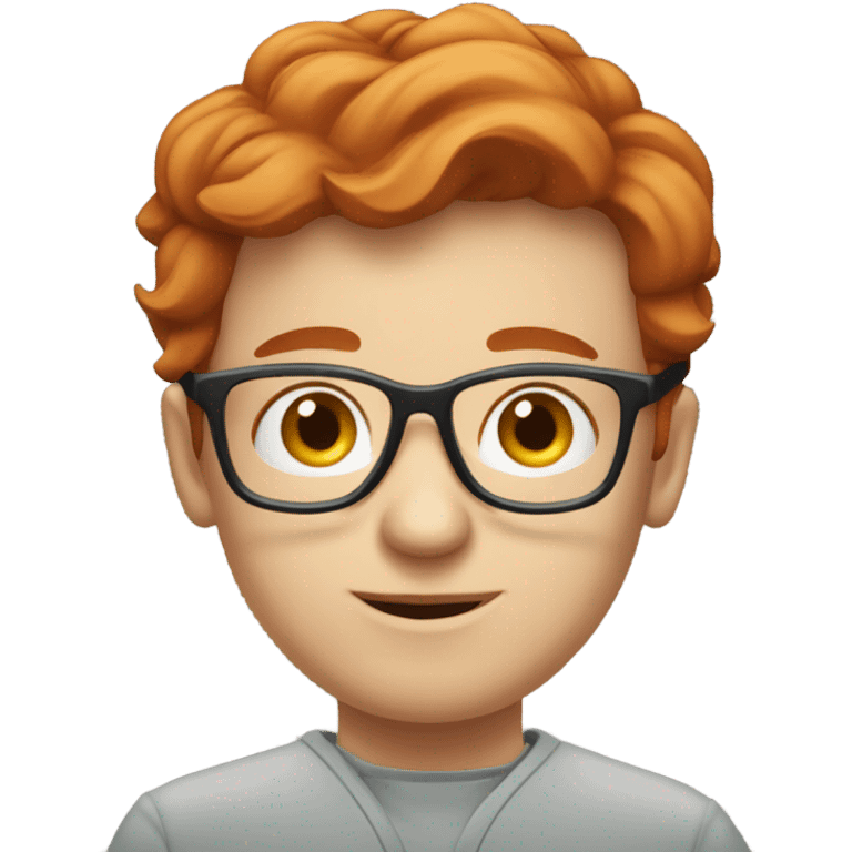 red hair nutritionist with glasses happy thinking money emoji