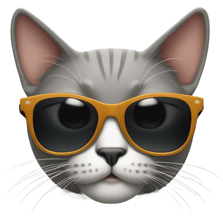 Cat with sunglasses emoji