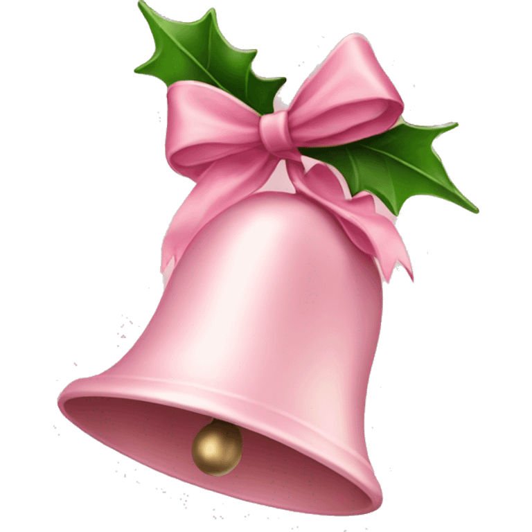 Light pink Christmas bells emoji