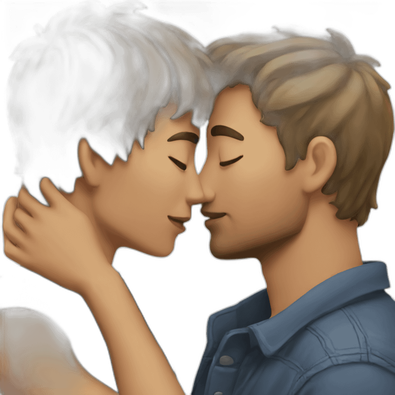 kissing dude emoji