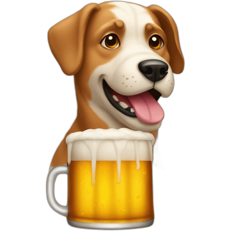 dog beer emoji