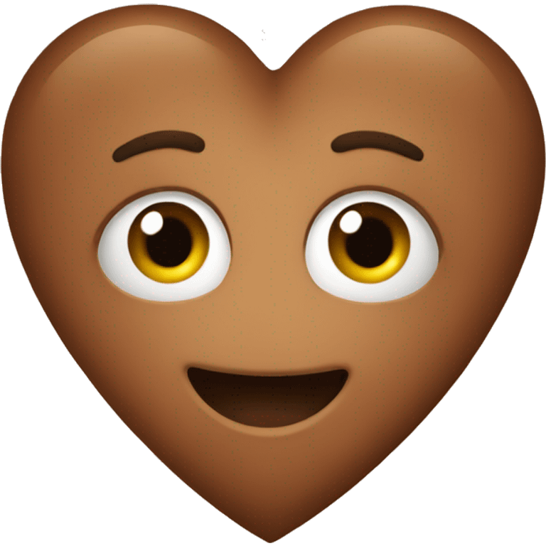 Brown heart  emoji