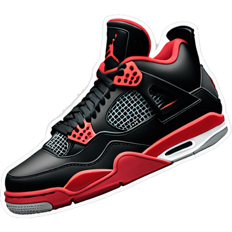 air jordan 4 bred emoji