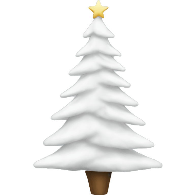 White Christmas tree emoji