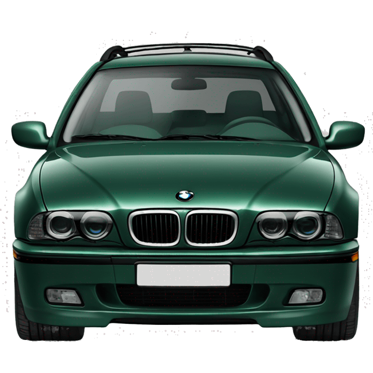 Dark Green BMW E39 540i touring emoji