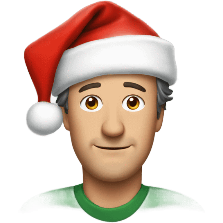 Matthew perry in a santa hat emoji