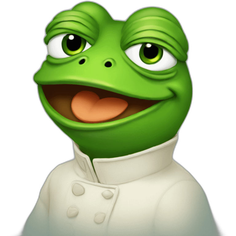 Pepe in love emoji