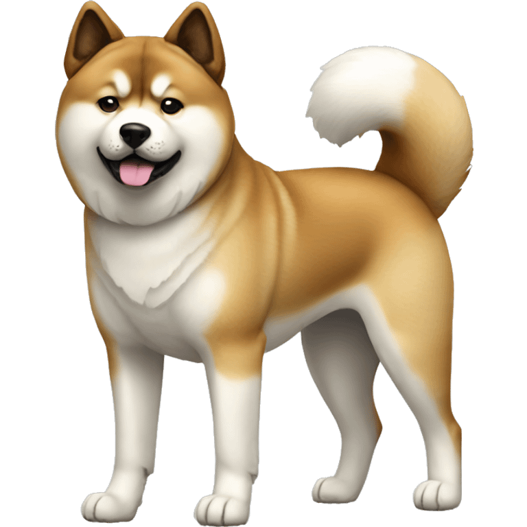 Akita Dog Breed Full Body emoji