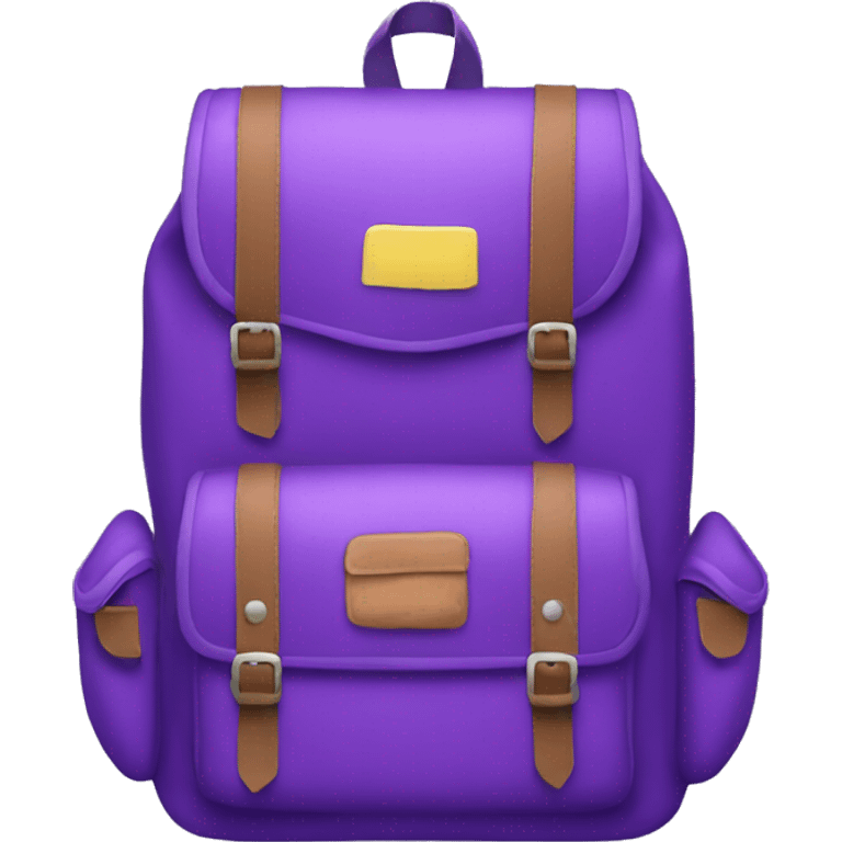 purple school backpack emoji