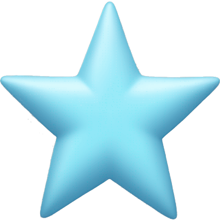 pastel blue star emoji