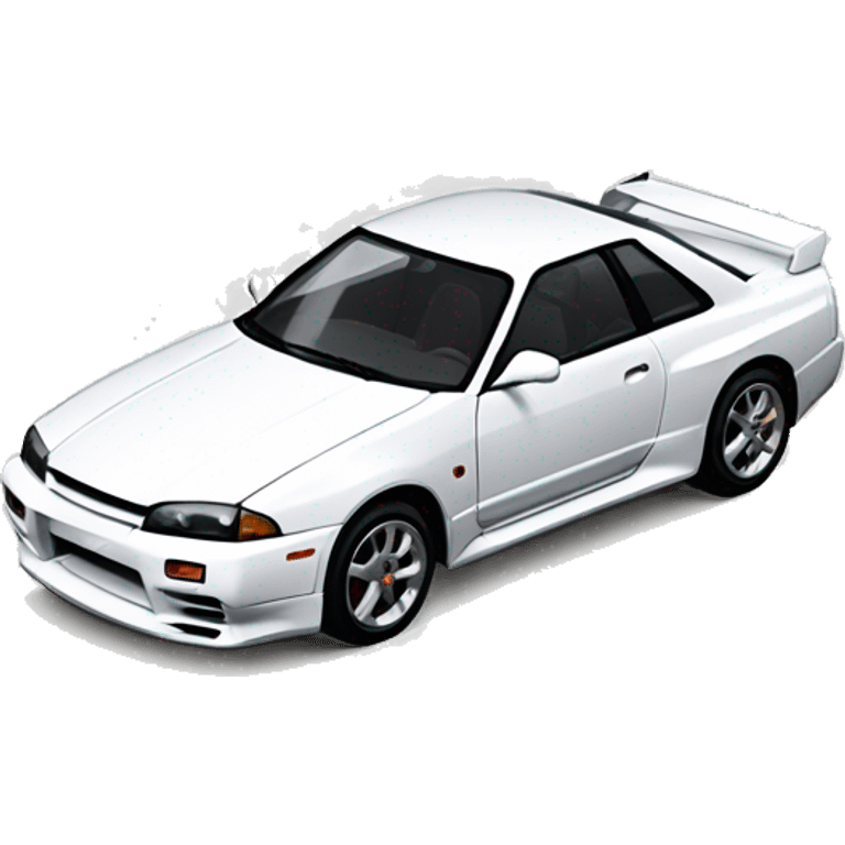 white nissan skyline r32 emoji