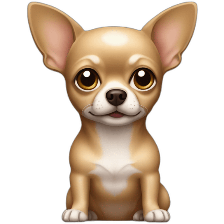 Dark beige chihuahua emoji