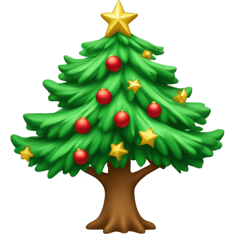 Árbol de navidad con estrellas  emoji