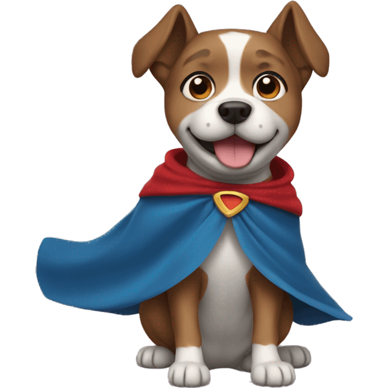 Dog with cape emoji