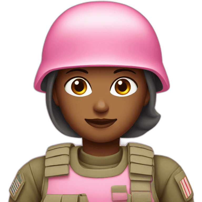 Solider pink women halfbody emoji