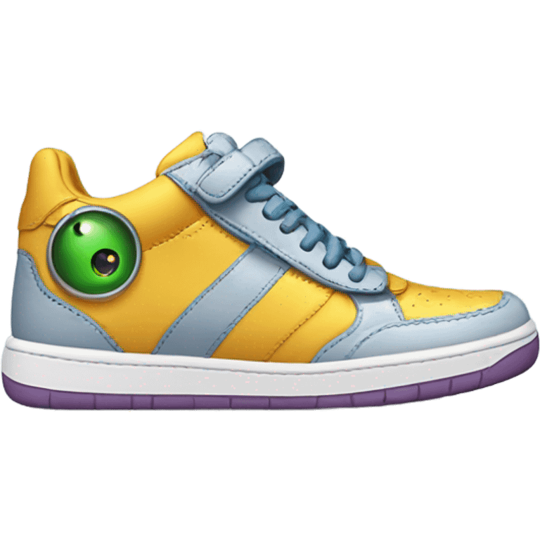 Dinosaur wearing bapestas  emoji