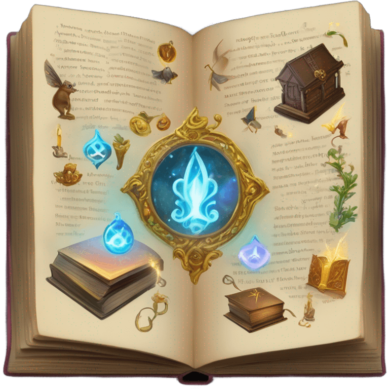 magical learning book emoji