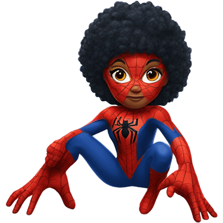 Little girl Spider-Man emoji