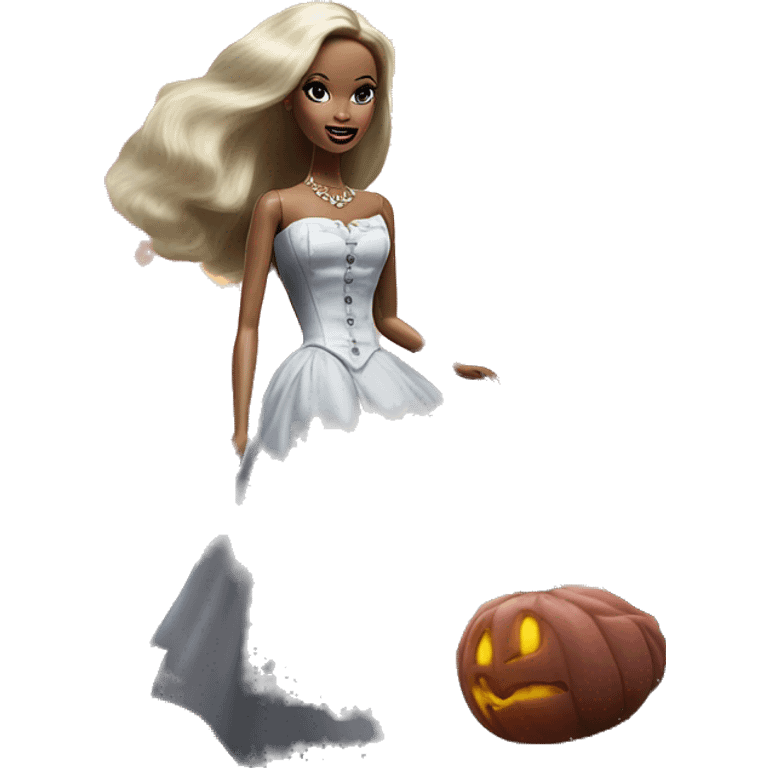 Barbie’s very old run-down frightening dangerous ghost-ridden haunted mansion nightmare scenario full harvest moon  emoji