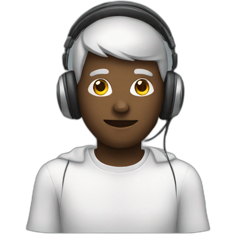 Person with headphone emoji