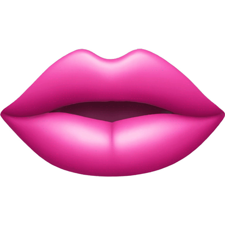 Pink lipstick emoji