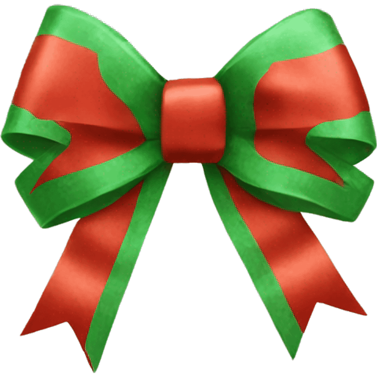 Christmas bow emoji