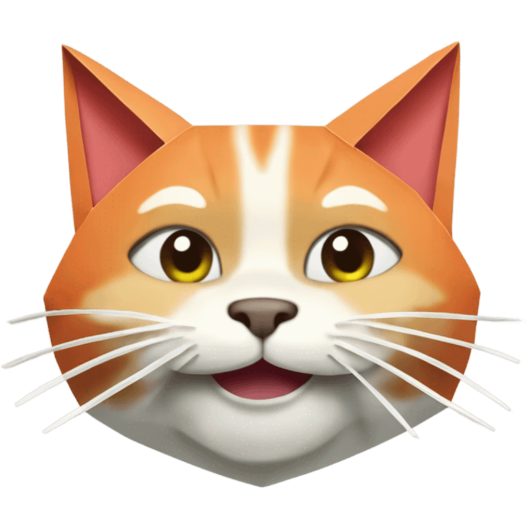 cat smiling origami saumon emoji