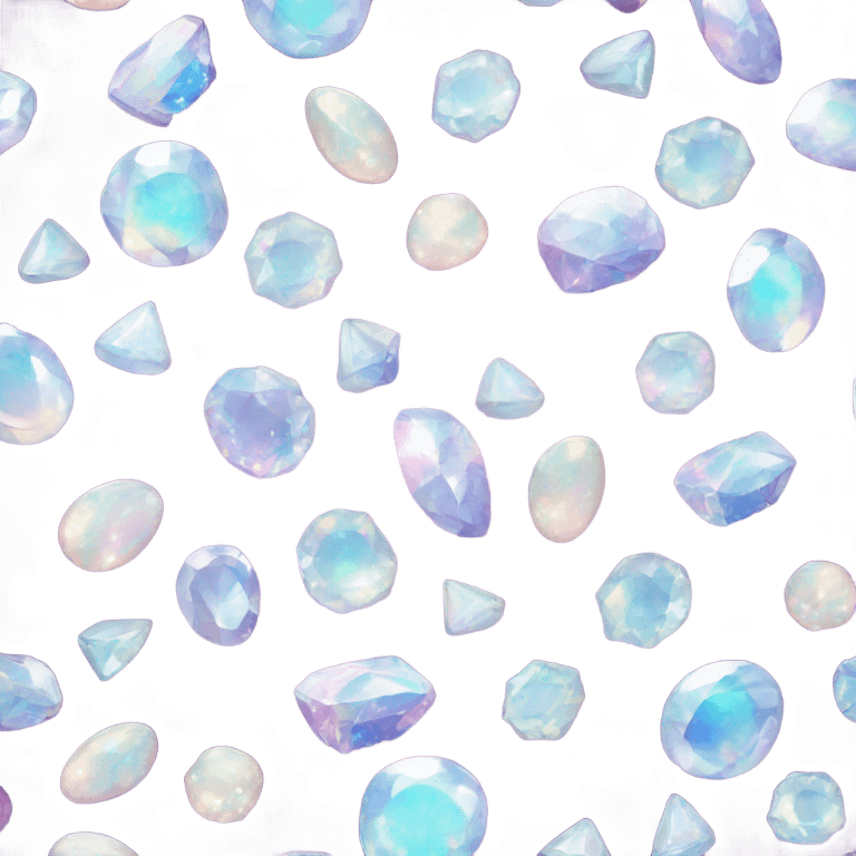 Sparkles with opal gemstones emoji