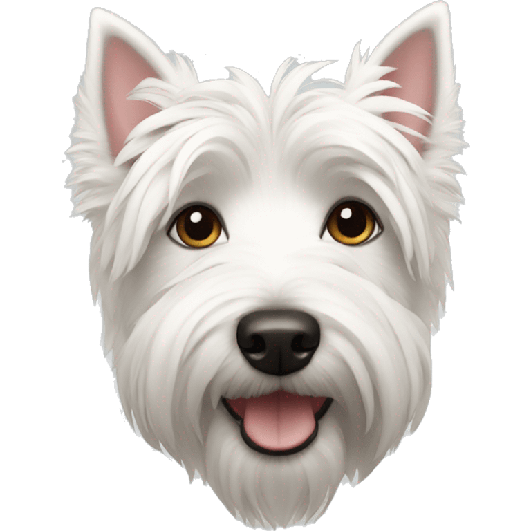 A Westie dog emoji