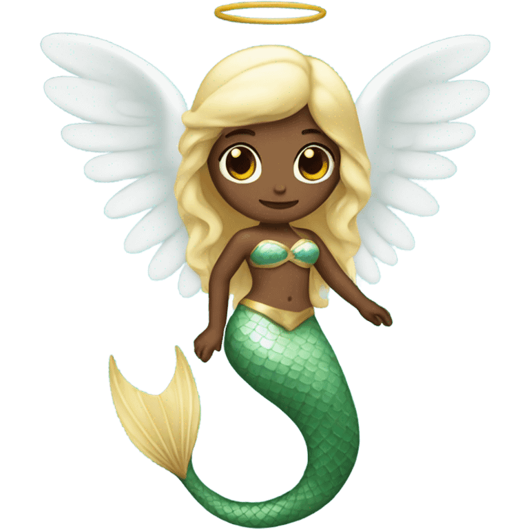 angel with a mermaid tail  emoji