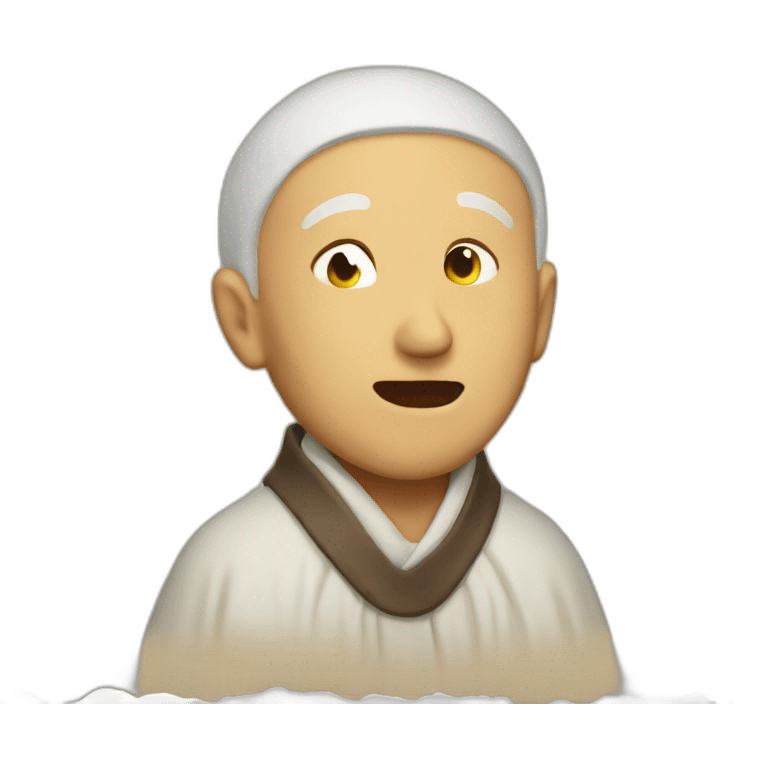 old  beneditine monk singing gregorian chant emoji