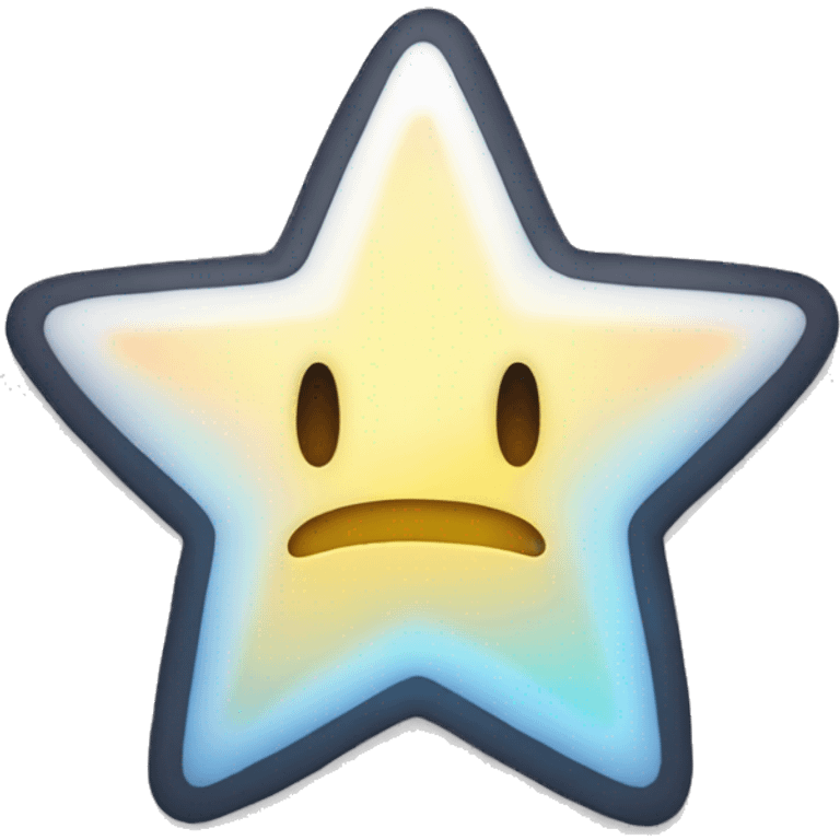 sticker in the shape of a star, no face, no emotions, should glow emoji