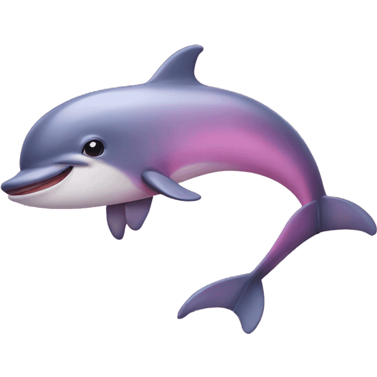 Pink dolphine  emoji