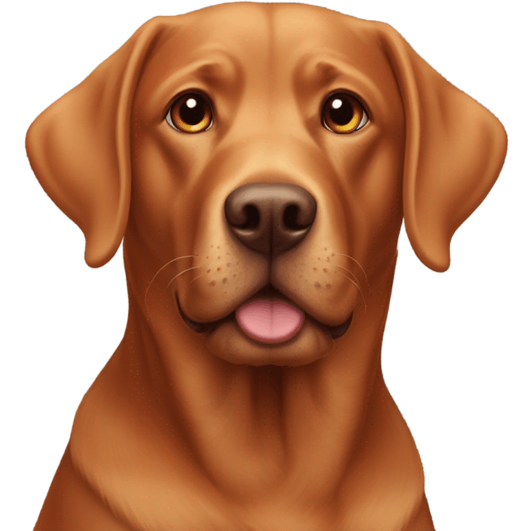 red Labrador  emoji