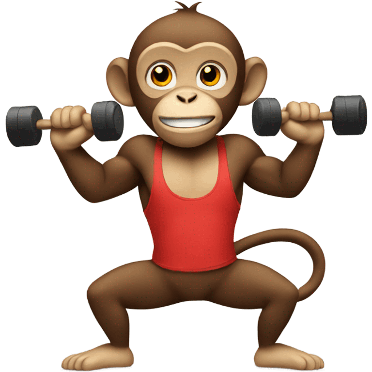 Monkey working out  emoji