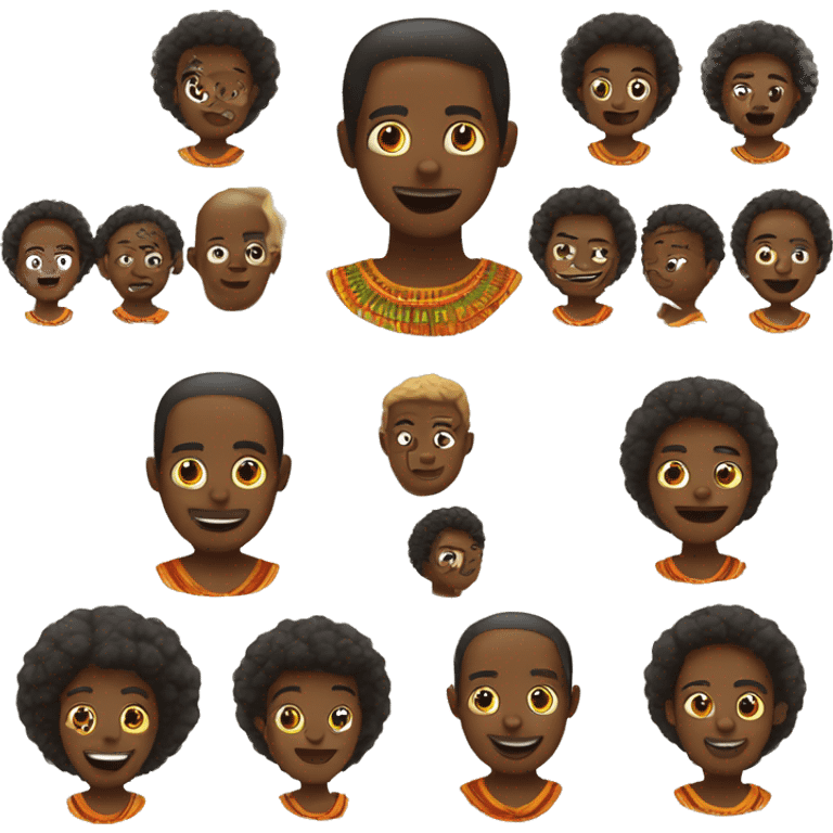 Le continent Africain simplement emoji